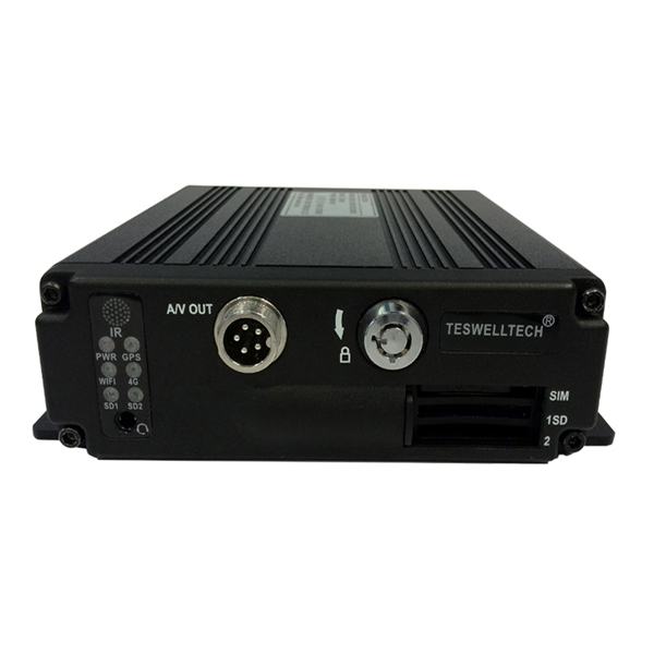 2015 New Model of Full HD 256GB SD Card 4CH 3G WIFI Mobile DVR with Sim Card