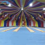 Colorful Octagonal Multi Sided Tent Flame Redartant UV Resistant
