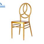 Luxury Gold Metal Party Tent Accessories Banquet Chair With Cushion For Wedding