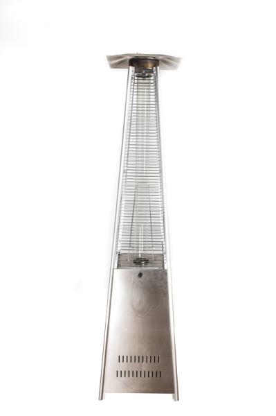 Square Flame Outdoor Electric Patio Heaters , All Season Warm Restaurant Patio