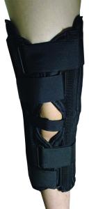 Quality Tri Panel Immobilizer Medical Knee Brace Breathable Polyester Velvet Material wholesale