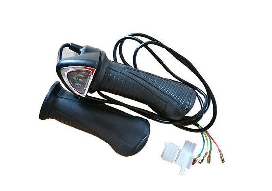 36v / 48v Ebike Twist Throttle With Battery Indicator Wuxing 61XDX , Electric