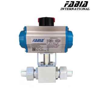 China Pneumatic High Pressure Two Way Butt Welding Ball Valve on sale