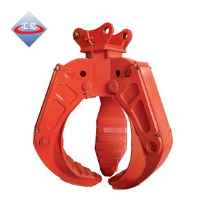 Quality Cylinder 3 Claws Log Grapple For Excavator 4000kg Hydraulic Rock Grab For Excavators wholesale