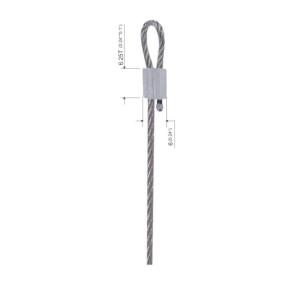 Quality Cable Loop Die Cast Terminals Galvanized Wire Rope Components YW86028 wholesale