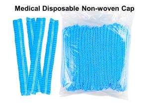 Quality Non Woven Disposable Mob Cap , Blue Disposable Medical Caps wholesale