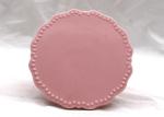 Pink Floral Cake Stand , Custom Size Ceramic Cake Holder For Gift Party /