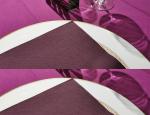 Disposable 2ply 274CM Length Airlaid Tablecloth Virgin Wood Pulp Soft Color