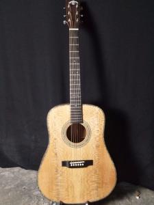 Quality Free shipping AAAA handmade all Solid guitar dreadnought body guitar imported wood soundhole EQ D acoustic electric guit wholesale