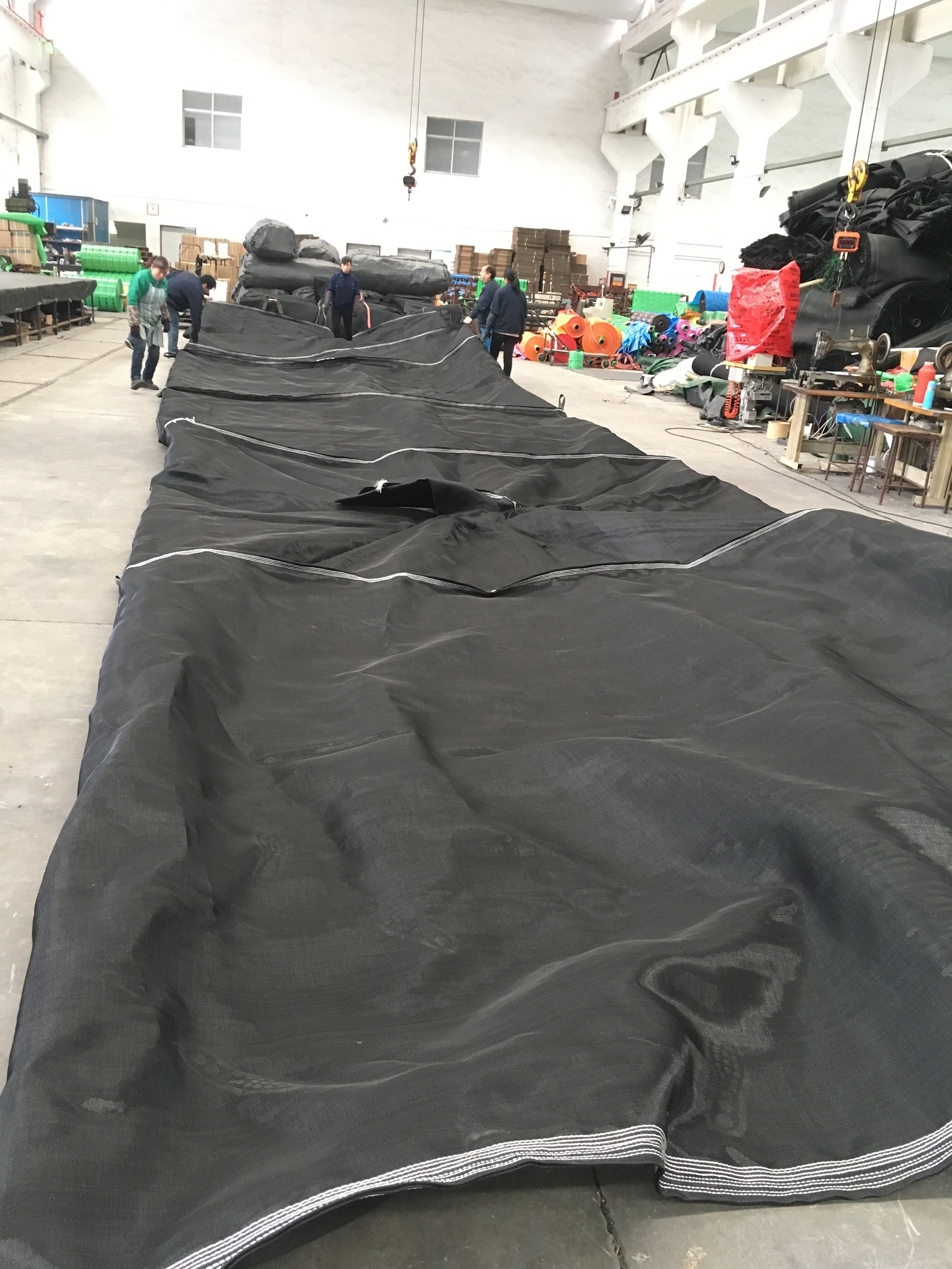 GT330D 50/50KN/M 0.4-0.8mm opening size dewatering geotube for Palm oil waste water treatment without adding flocculant