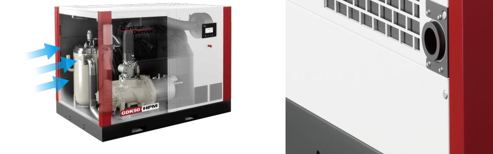 90kw 160kw Screw Air Compressor 110KW 132KW Gardner Denver ISO8573 Class 0 Certified