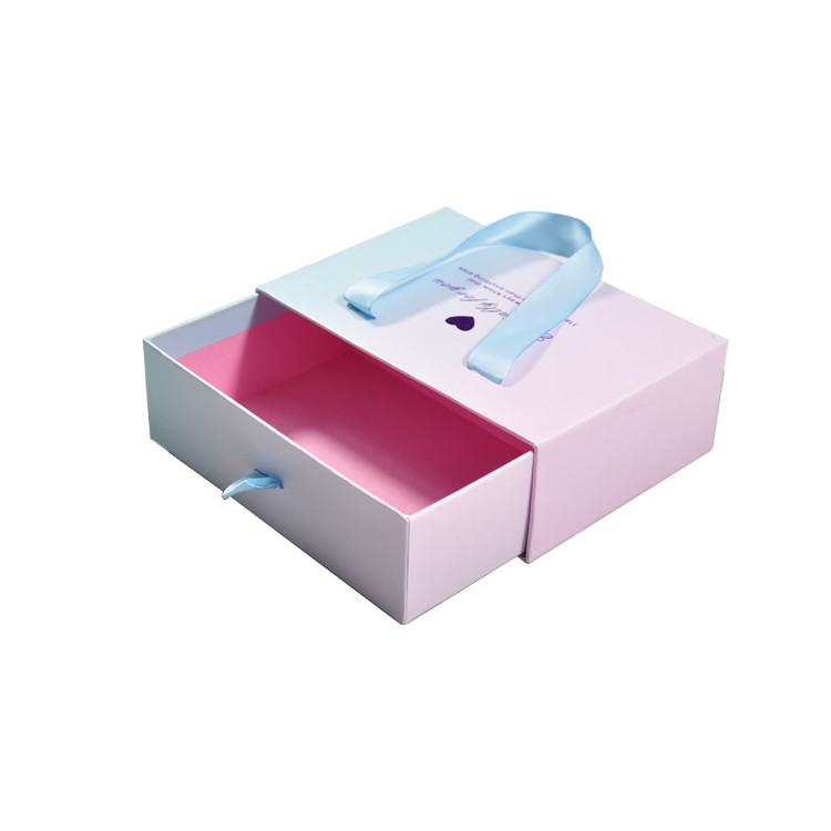Luxury Portable Cardboard Drawer Gift Box Clothes Scarf Dress Storage Box Birthday Party