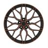 Buy cheap 18 inches black Brown polish 5 * 112 aluminum alloy forged car wheels from wholesalers