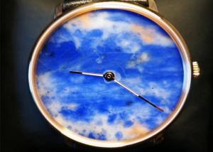 Quality Charming Natural Stone Crafts Quartz Movement Watch With Natural Marble Dial wholesale