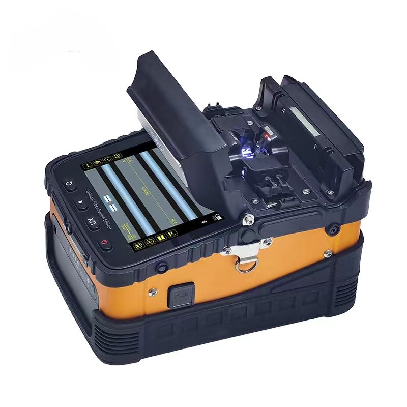 Customized fusion splicer ai5 optical fiber fusion splicer AI-5 4 motors splicing machine trunk line construction ftth project