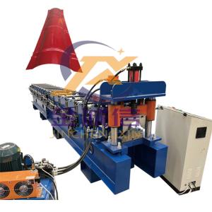 Quality Ppgi Galvanized Roof Ridge Cap Roll Forming Machine Colour Coated wholesale