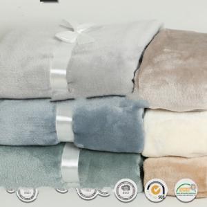 Quality Warm Soft Coral Fleece Blanket / Plush Polyester Blanket Antipilling Anti - Allergic wholesale