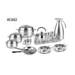 Family cookware sets stainless steel kitchenware random match style