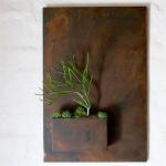 Rusty Metal Ornaments Weathering Steel Planter Wall Hanging Planters