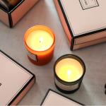 Christmas Luxury Packaging Home Scented Candles Colorful Glass Candle Jar