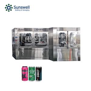 Quality Aluminum Can Carbonated Filling Machine Line Soft Drinks CSD wholesale