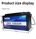 Long Service Life Lithium 24v 100ah Lead Acid Battery Replacement With Smart BMS