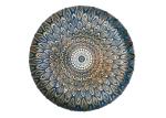 Baroque Style Retro Round Crystal Glass Plates 32cm 13 Inch