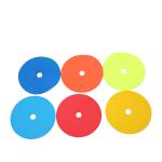 Agility Drills T2.5mm Flat Disc Markers , Dia23cm Kids Soccer Cones