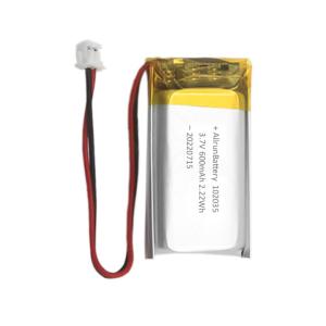 Quality Rechargeable Custom 3.7 V 600mAh Lithium Polymer Battery / LiPo Battery wholesale