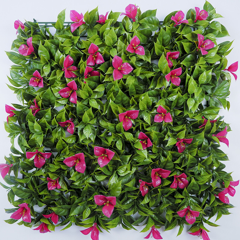 Decorative Anti UV Artificial Plant Wall Panel 4*25 For Outdoor Synthetic Landscape