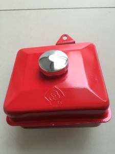 Quality Diesel engine fuel tank red color with logo for R170 small and big fuel cock hole 50mm and 56mm wholesale