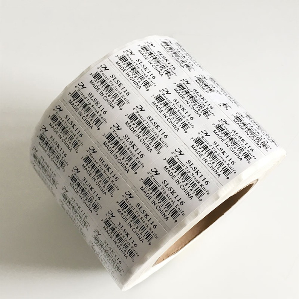 High Adhesive White Color Supermarket Custom Barcode Labels