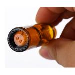 Stainless Steel Essential Oil Glass Roller Bottles 10 Ml Amber dropper