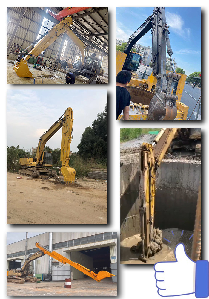 Double Limit Design Excavator Telescopic Boom Arm For Digging In Construction Work