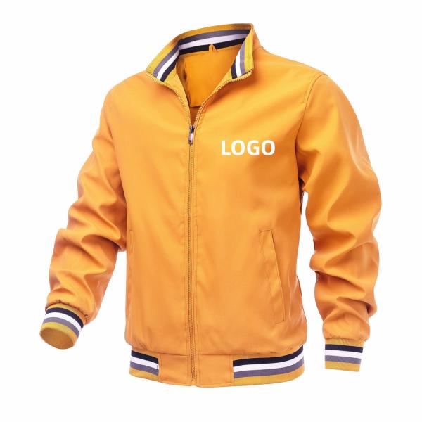 Custom Plus Size Fashion Men's Jackets Casual Waterproof Blank Golf Lightweight