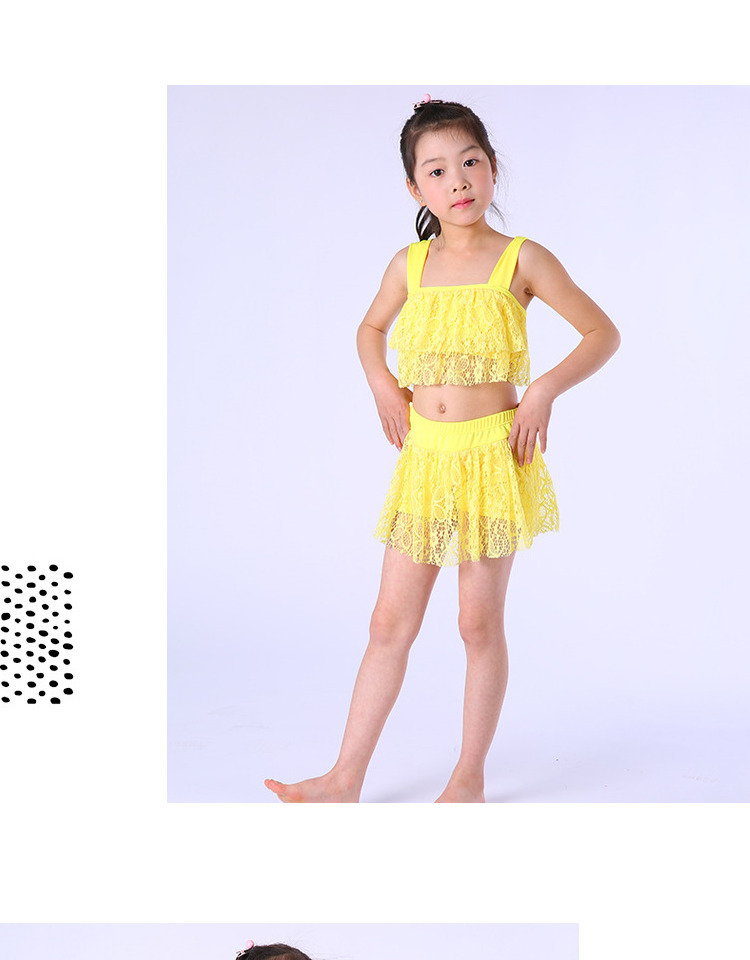 Three Pieces Summer Cute Girls Swimsuit