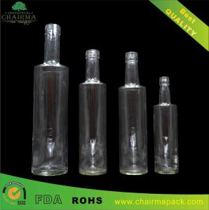 Quality Series Flat Shoulder Glass Bottle for Gin,Vodka,etc. wholesale