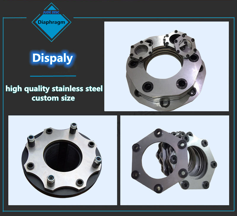 Industrial Diaphragm Flexible Coupling Parts Stainless Steel Disc Custom Size
