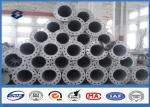 10M Galvanized tubular steel pole 110kv Voltage Painting Surface Coating