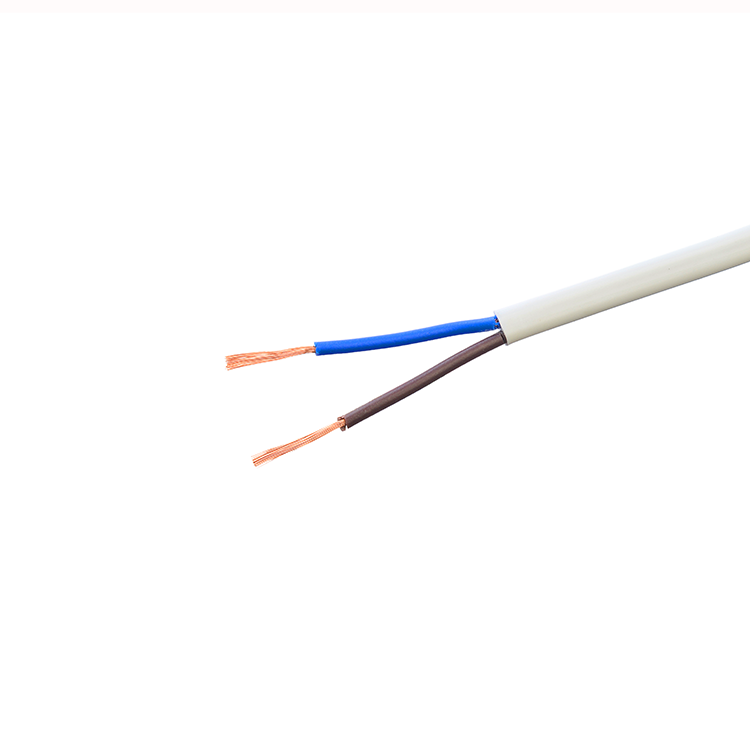 European Standard 2/3 Core Shielded Power Cable 1.8M Length Flexible PVC Metal Wire White Temperature Range -40C To 90C