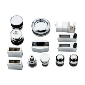 Quality Sleek and Stylish Glass Door Hardware Kit for Modern Bathroom Sliding System wholesale