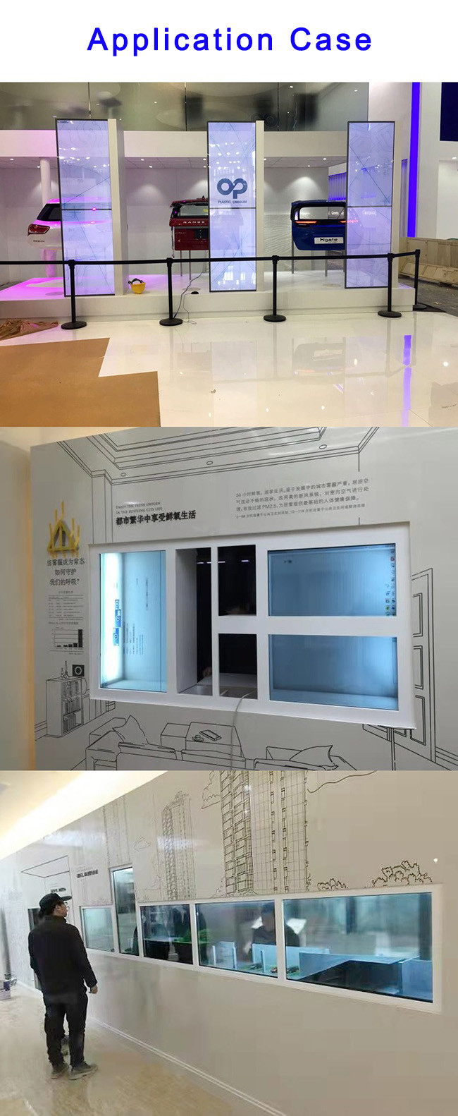 Transparent Liquid Crystal Display 32in-65in Transparent LCD Box For Optical Shop