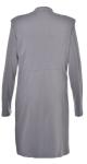 Big Buttons Decoration Nice Womens Long Length Coats With Front Pleat Hem