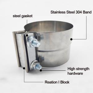 Quality 304 Stainless Steel 57.15mm 2.25’ Exhaust Repair Band Clamp wholesale