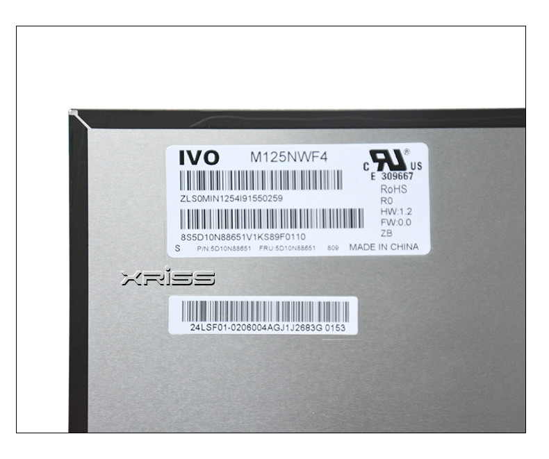 M125NWF4 R0 Laptop LCD Screen 12.5 Inch IPS For ThinkPad X260 X270 X280 A275