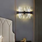 10W Double Colors Iron Leather Crystal Led Wall Lamp For Home