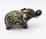 Indian elephant shape metal enamel jewelry gift boxes for necklaces