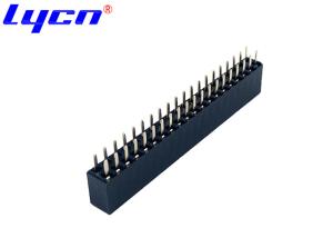 Quality O Type Terminal Female Header Connector 180 Degree DIP Straight Double Row wholesale