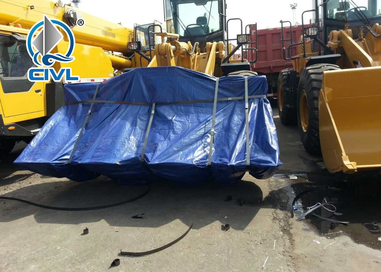 XCMG 3090mm Diesel Wheel Loader LW500KL / 3 m³ , 17.4t Payload With Weichai ENGIEN