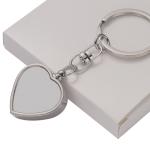 Blank Metal Heart Shape Sublimation Keychain For Sublimation Blanks Photos